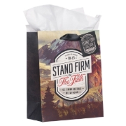 Imagen de Stand Firm in the Faith Mountain View Medium Gift Bag - 1 Corinthians 16:14