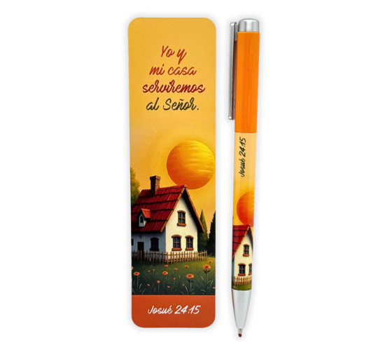Imagen de Pack bolígrafo con marcador de libro. Yo y mi casa