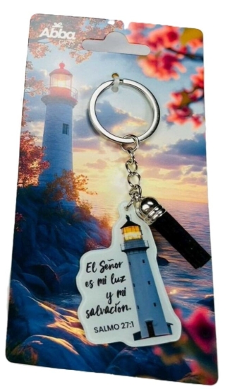 Imagen de Llavero acrílico con Tassel. El Señor es mi luz