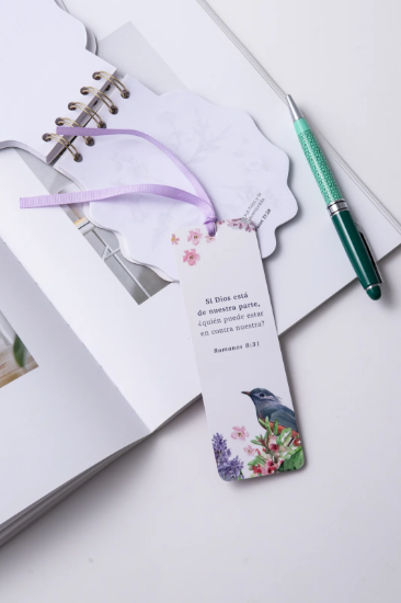 Imagen de Marcador de libro con ribbon. Si Dios está de nuestra parte