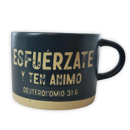 Imagen de Taza 14 OZ Roca Firme. Esfuérzate y ten ánimo