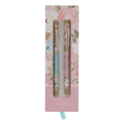 Imagen de Joyful and Faithful Pink and Green Floral Pen Set