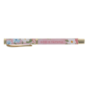 Imagen de Joyful and Faithful Pink and Green Floral Pen Set