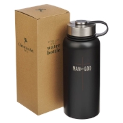 Imagen de Man of God Matte Black Stainless Steel Water Bottle