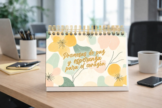 Imagen de Calendario Perpetuo de mesa - Promesas de Paz y Esperanza