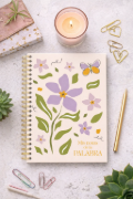 Imagen de Libreta para Notas - Mis notas de la palabra - Flor Lila