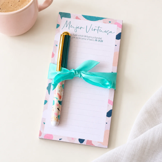 Imagen de Notepad y Boligrafo- Mujer Virtuosa