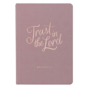 Imagen de Trust in the Lord Mauve Faux Leather Hardcover Journal - Proverbs 3:5