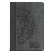 Imagen de Be Strong & Courageous Black Lion Faux Leather Hardcover Journal - Joshua 1:9