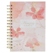 Imagen de Amazing Grace Pink Floral Spiral Journal