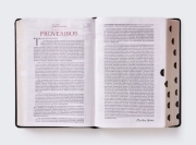 Imagen de RVR, Biblia de estudio Matthew Henry Legado cristiano, Leathersoft, Interior a dos colores (con Índice) Comfort Print